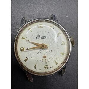 Vtg Lord Nelson Antimagnetic Swiss Made Watch Unbreakable Mainspring No Band